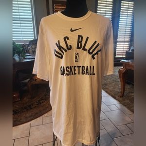The Nike Tee Dri-Fit OKC Blue Basketball Tee Shirt